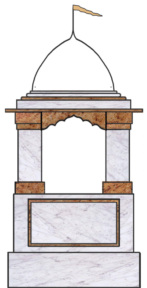 With Madura Gold Granite  Arch